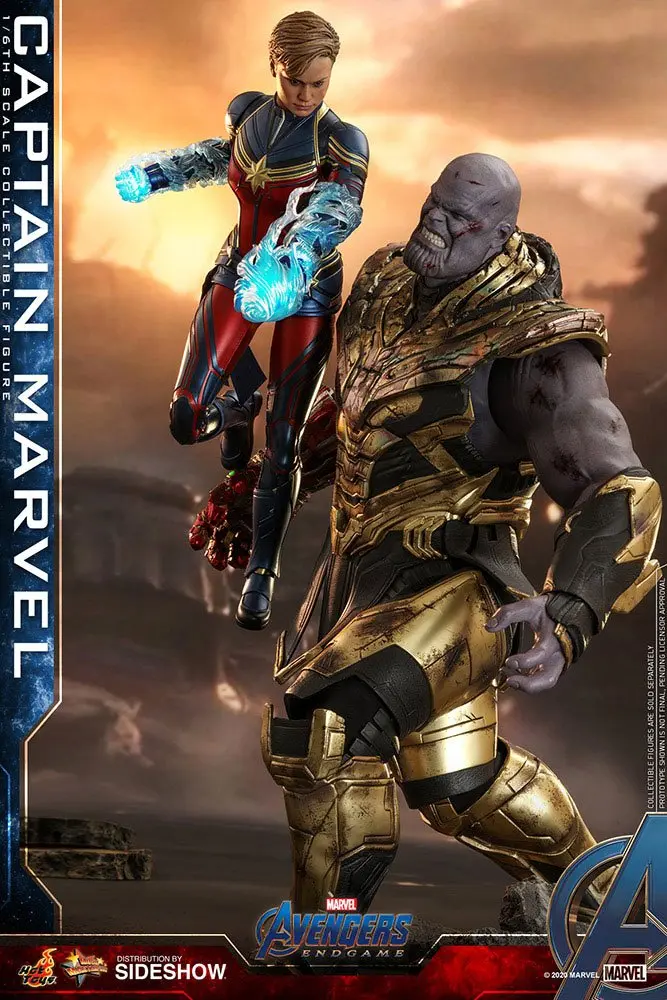 Bosszúállók: Végjáték Movie Masterpiece Series 1/6 Captain Marvel PVC akciófigura 29 cm termékfotó