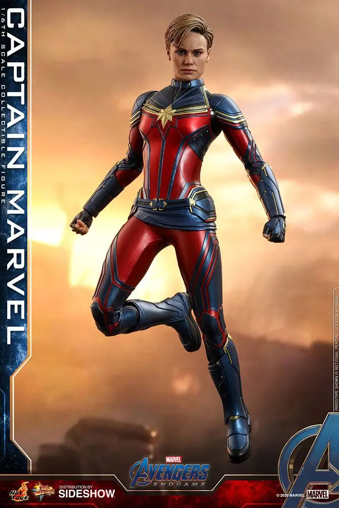 Bosszúállók: Végjáték Movie Masterpiece Series 1/6 Captain Marvel PVC akciófigura 29 cm termékfotó