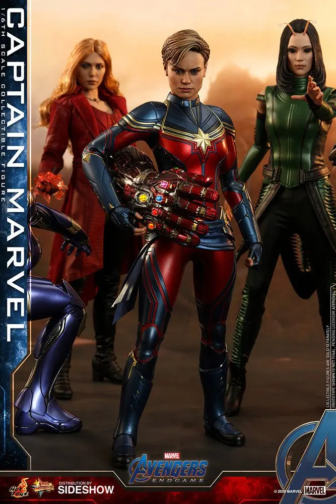 Bosszúállók: Végjáték Movie Masterpiece Series 1/6 Captain Marvel PVC akciófigura 29 cm termékfotó