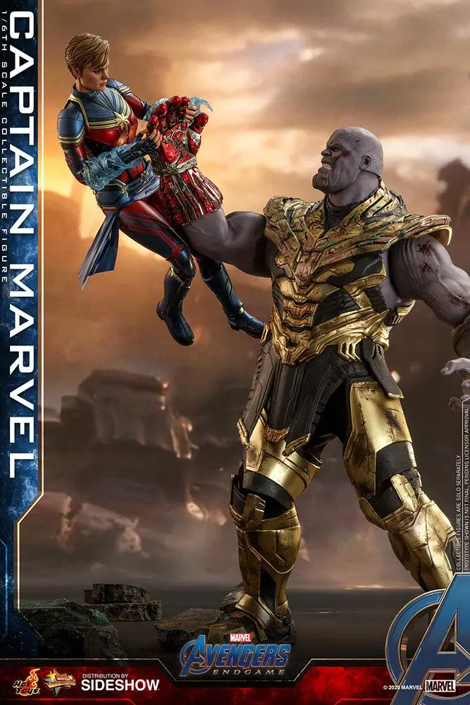 Bosszúállók: Végjáték Movie Masterpiece Series 1/6 Captain Marvel PVC akciófigura 29 cm termékfotó