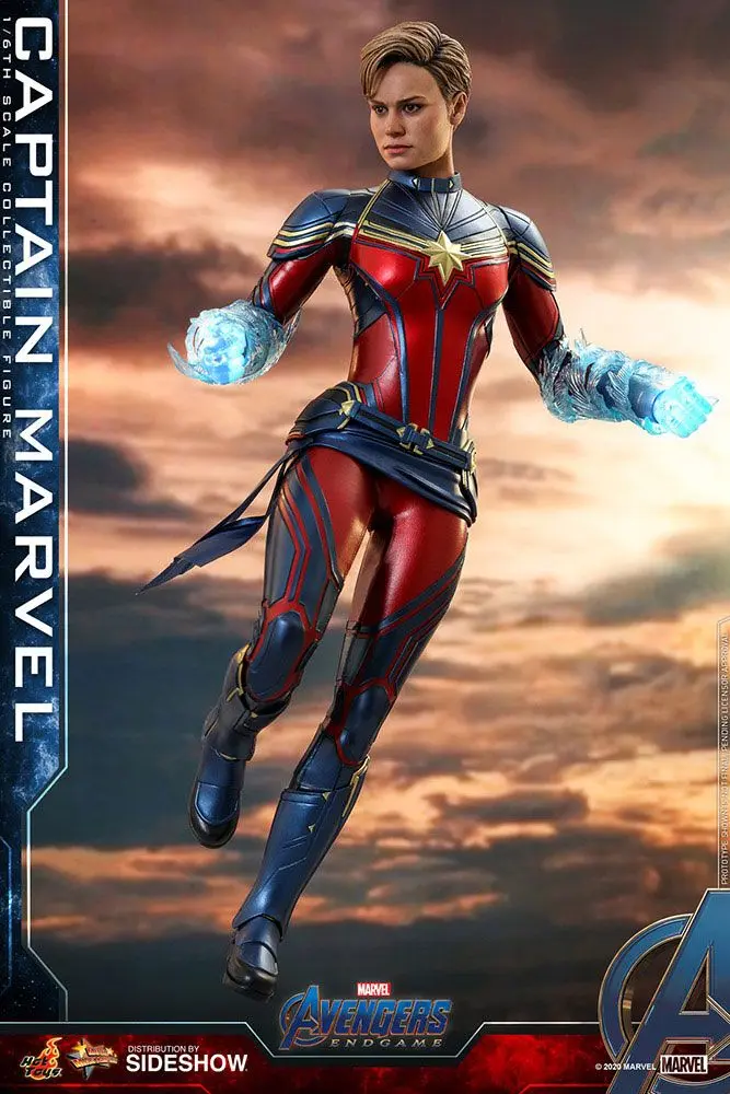 Bosszúállók: Végjáték Movie Masterpiece Series 1/6 Captain Marvel PVC akciófigura 29 cm termékfotó