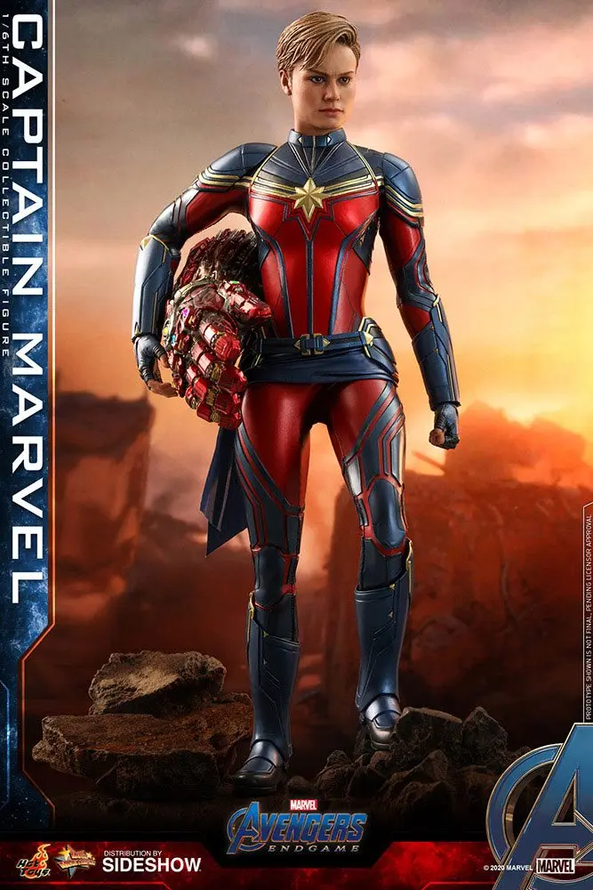 Bosszúállók: Végjáték Movie Masterpiece Series 1/6 Captain Marvel PVC akciófigura 29 cm termékfotó