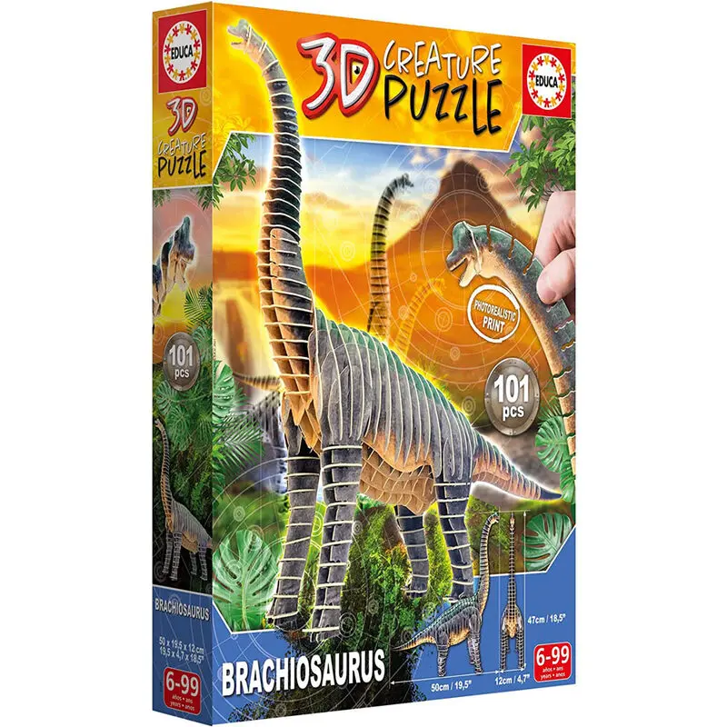 Brachiosaurus puzzle 3D 101db-os termékfotó