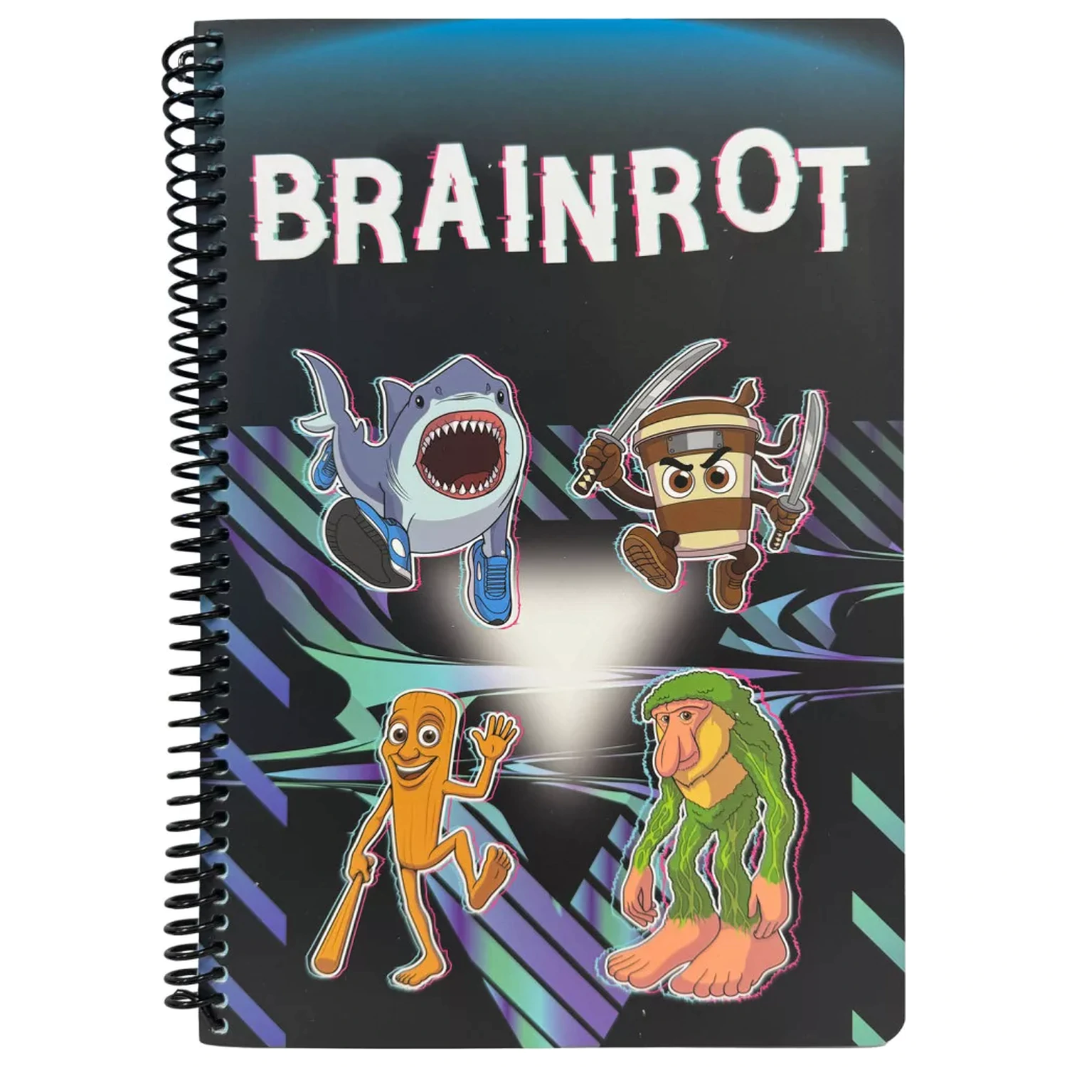 Brainrot Dark B/5 vonalas spirál füzet 70 lapos termékfotó