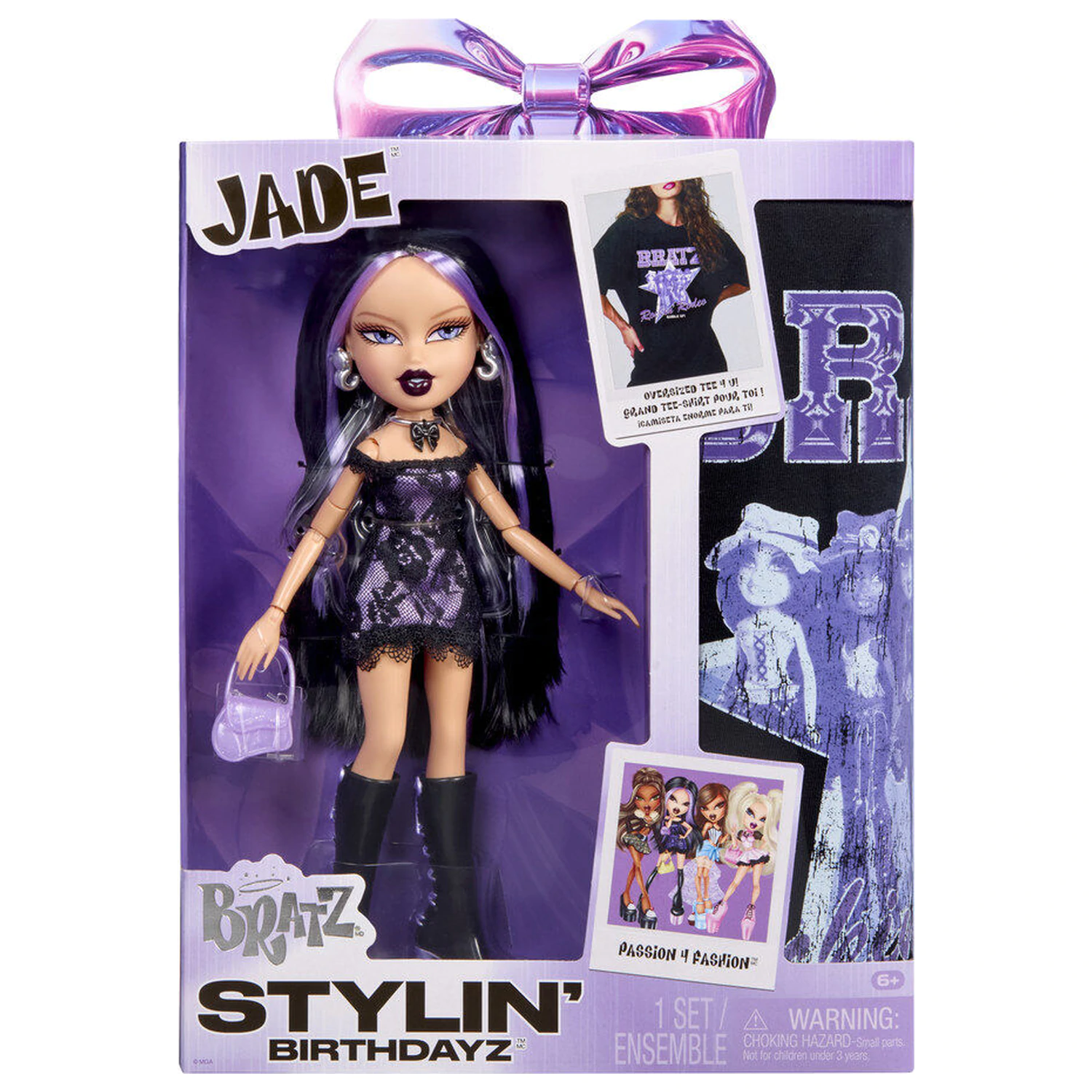 Bratz Stylin Birthday Jade játék baba és póló termékfotó