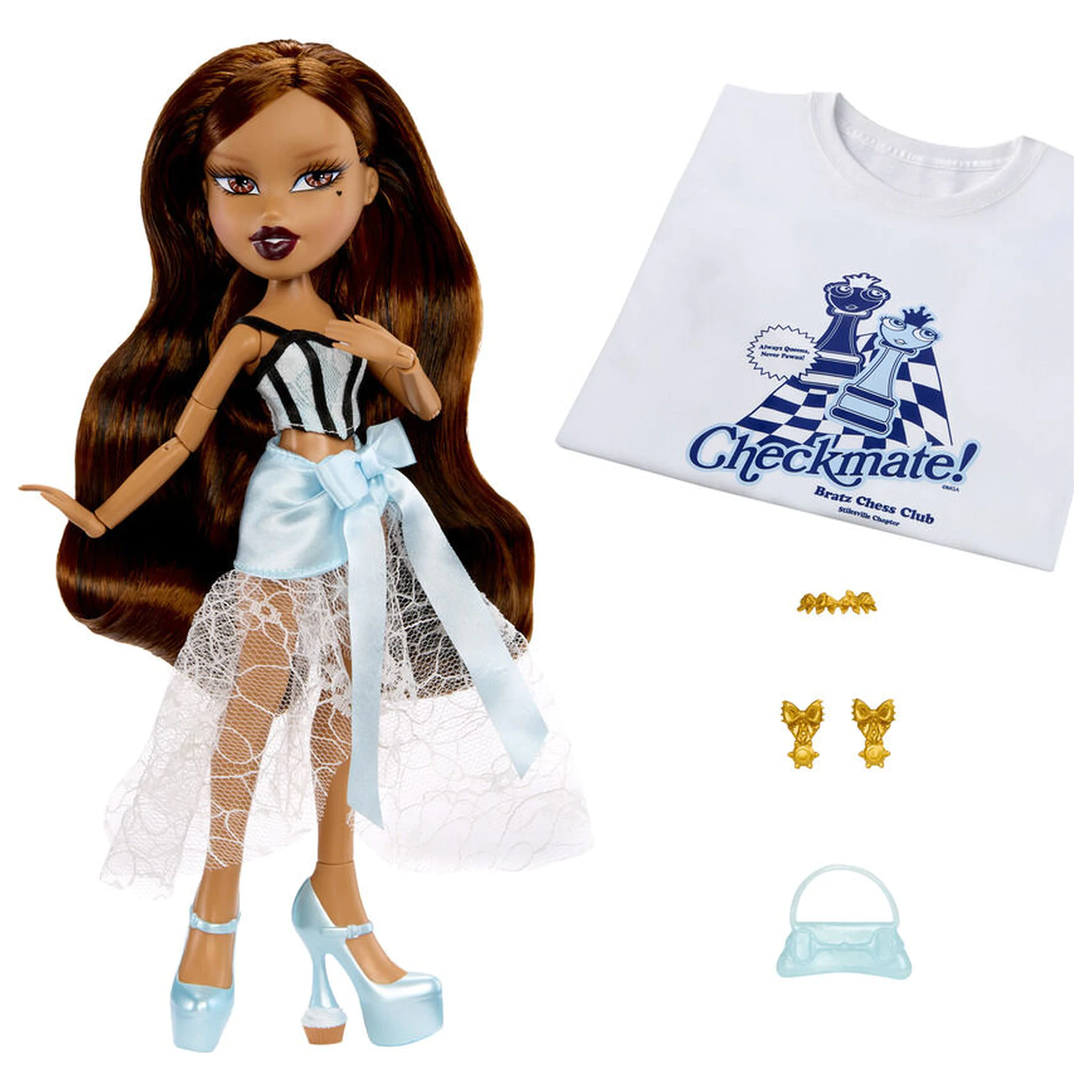 Bratz Stylin Birthday Yasmin játék baba és póló termékfotó