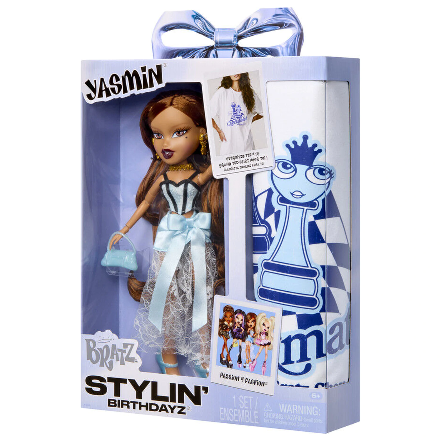 Bratz Stylin Birthday Yasmin játék baba és póló termékfotó