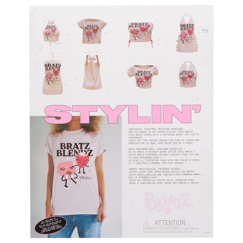 Bratz Stylin Cloe játék baba és póló termékfotó