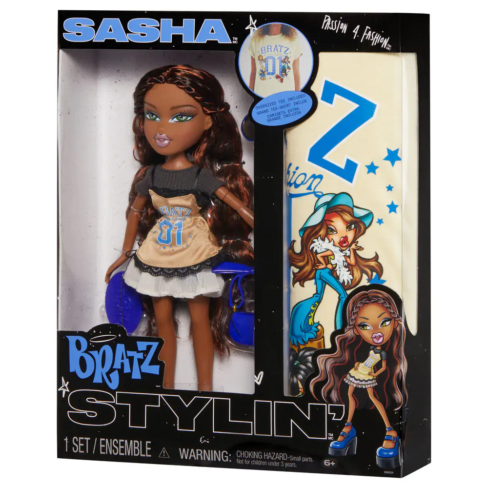 Bratz Stylin Sasha játék baba és póló termékfotó