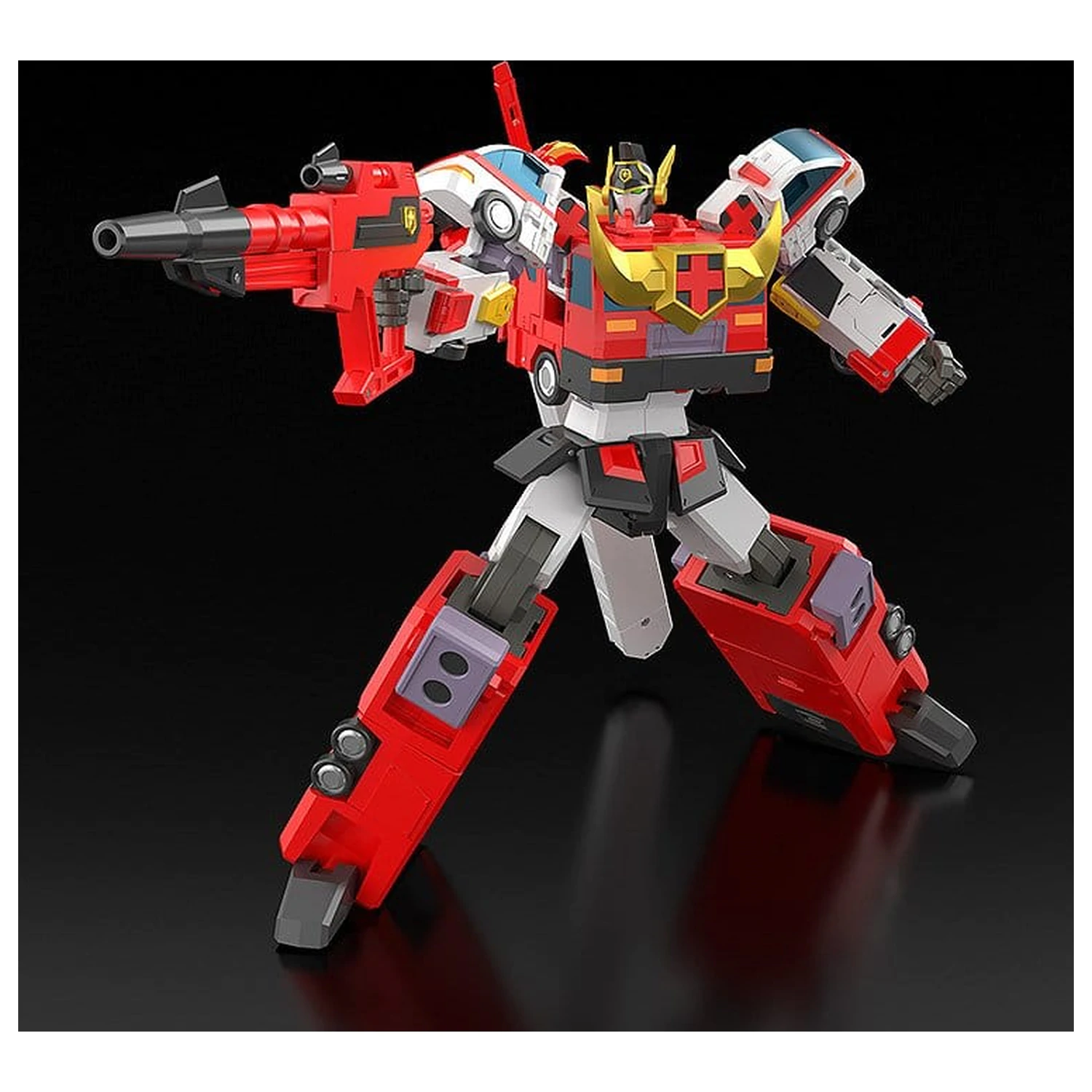 Brave Police J-Decker akciófigura The Gattai Duke Fire 25 cm termékfotó