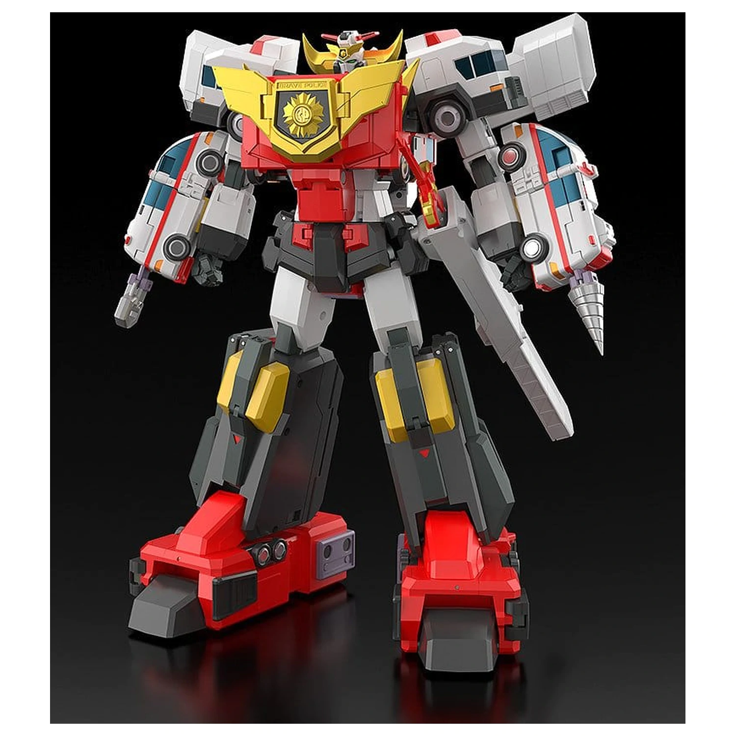 Brave Police J-Decker akciófigura The Gattai Duke Fire 25 cm termékfotó