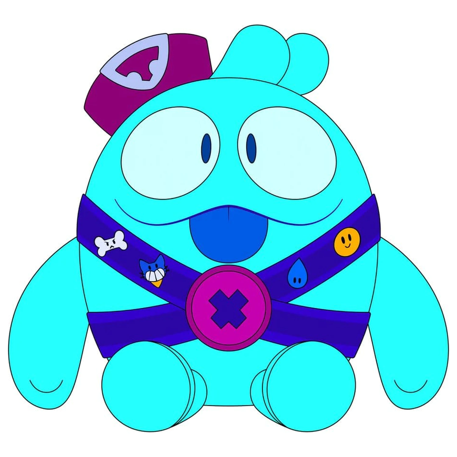 Brawl Stars Squeak plüss figura 22 cm termékfotó