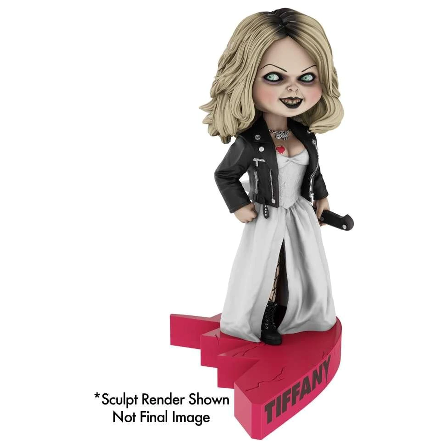 Bride of Chucky Tiffany Heart Connect Headknocker 17 cm termékfotó