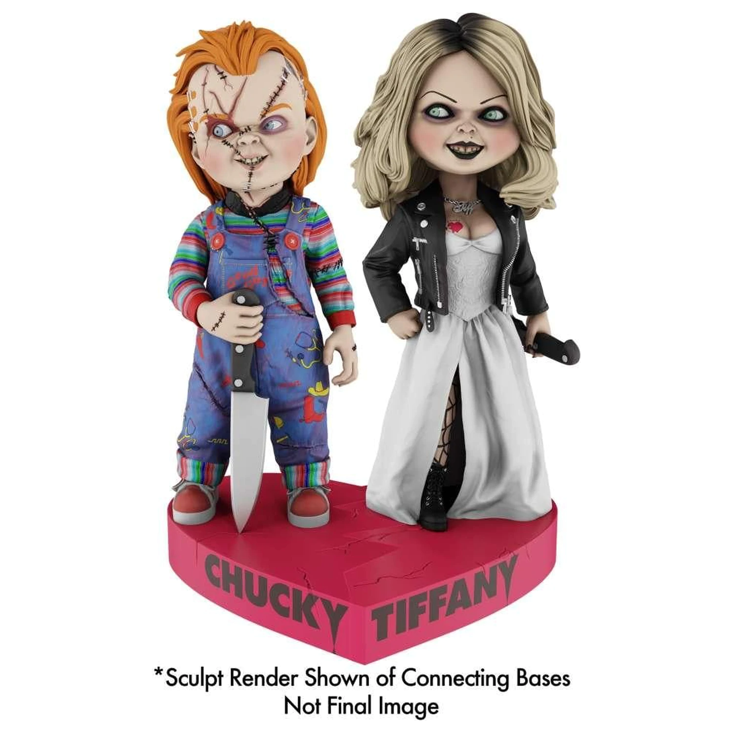 Bride of Chucky Tiffany Heart Connect Headknocker 17 cm termékfotó