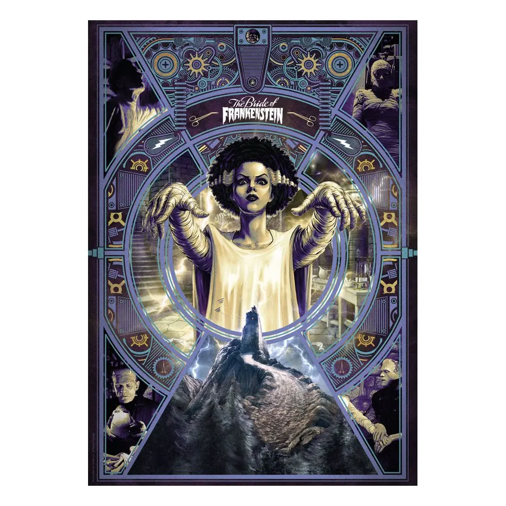 Bride of Frankenstein Art Print poszter Limitált kiadás 42 x 30 cm termékfotó