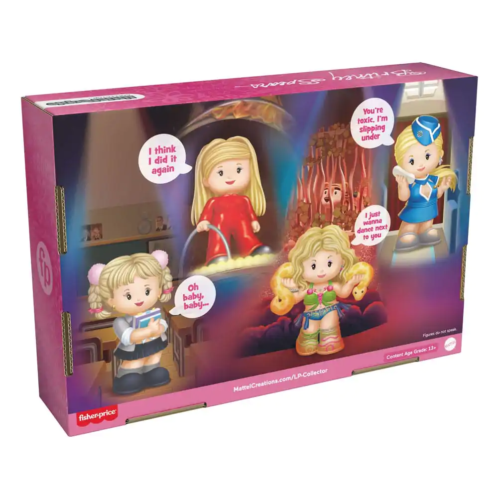 Britney Spears Fisher-Price Little People Collector 4 db-os Mini figura csomag 7 cm termékfotó