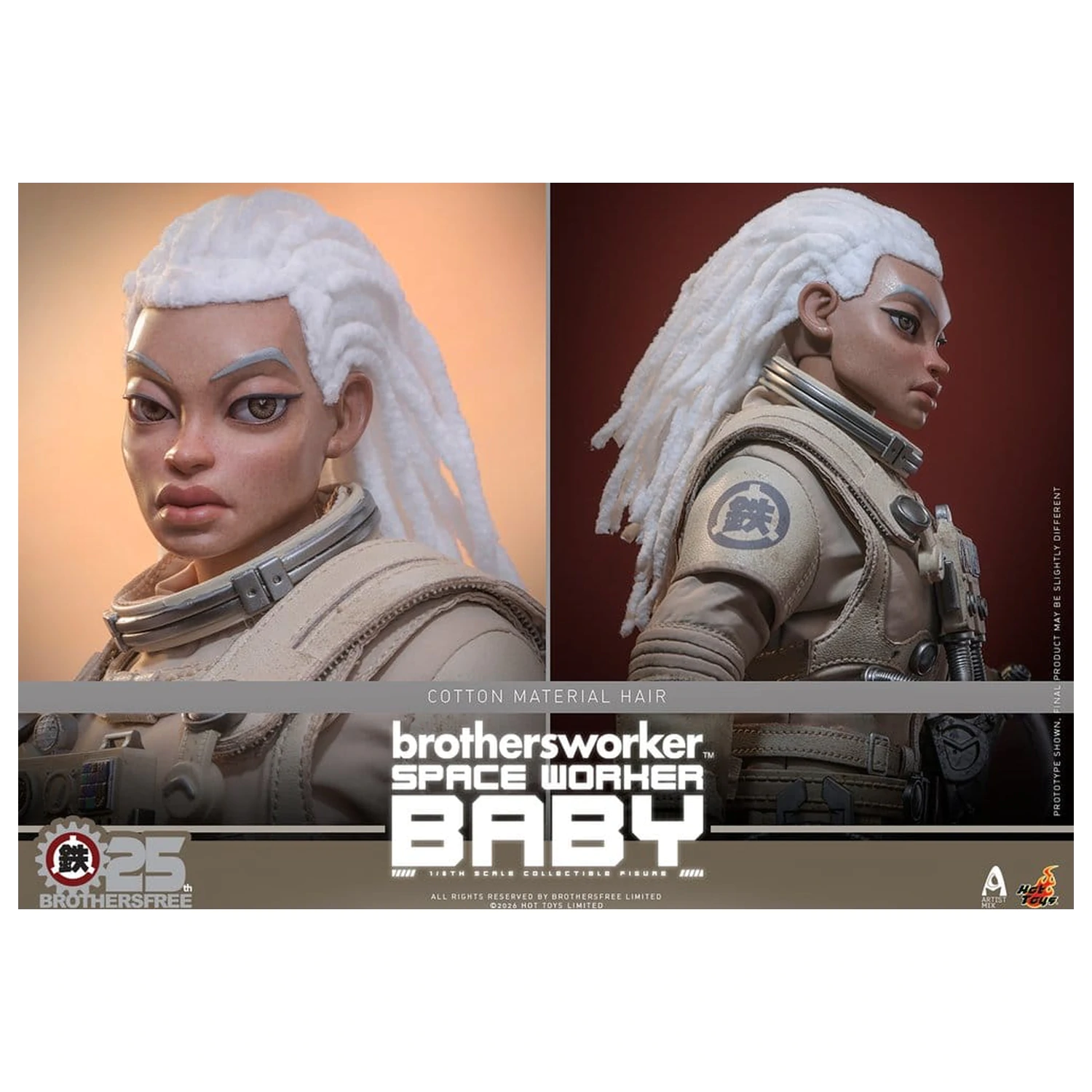 Brothersfree 1/6 Space Worker Baby (Brothersfree 25th Version) akciófigura 28 cm  termékfotó