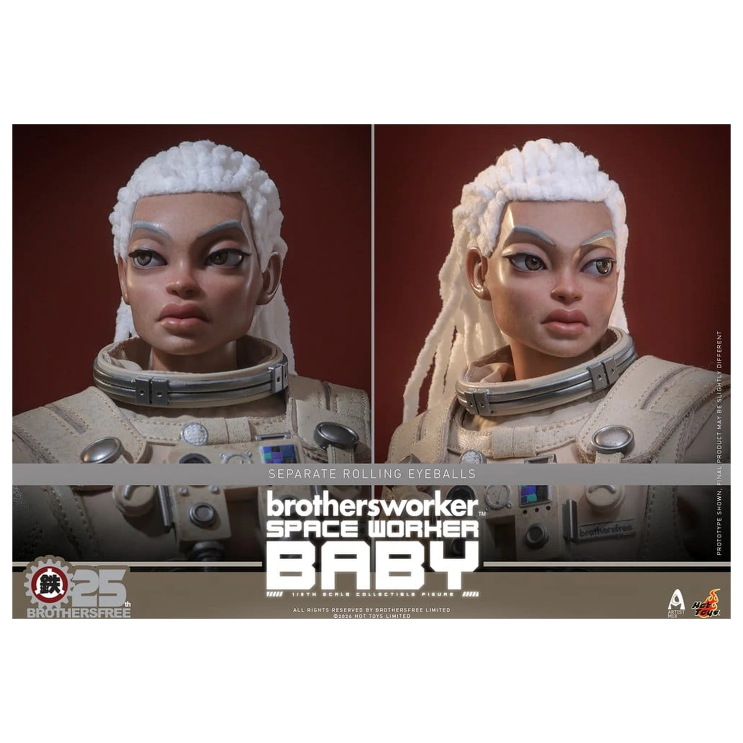 Brothersfree 1/6 Space Worker Baby (Brothersfree 25th Version) akciófigura 28 cm  termékfotó