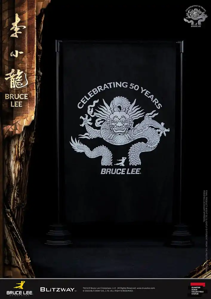 Bruce Lee 1/4 50th Anniversary Tribute szobor figura 55 cm termékfotó