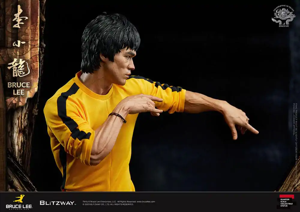 Bruce Lee 1/4 50th Anniversary Tribute szobor figura 55 cm termékfotó