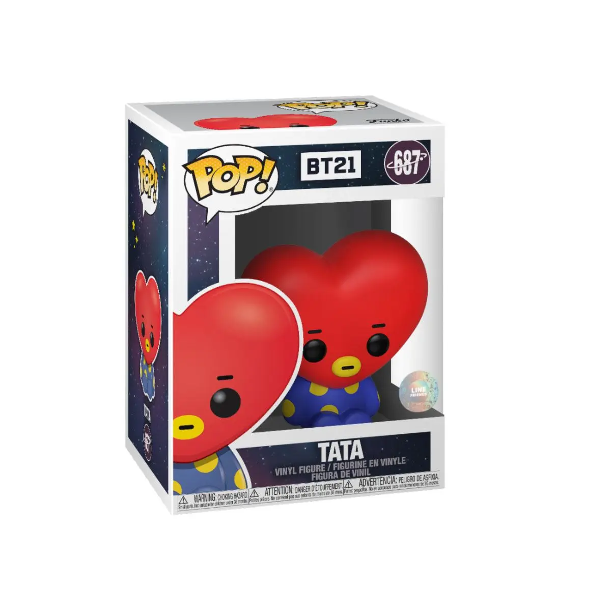 BT21 Line Friends POP! Animation Vinyl figura Tata 9 cm termékfotó