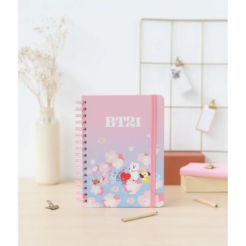 BT21 Sakura A5 Notizbuch termékfotó