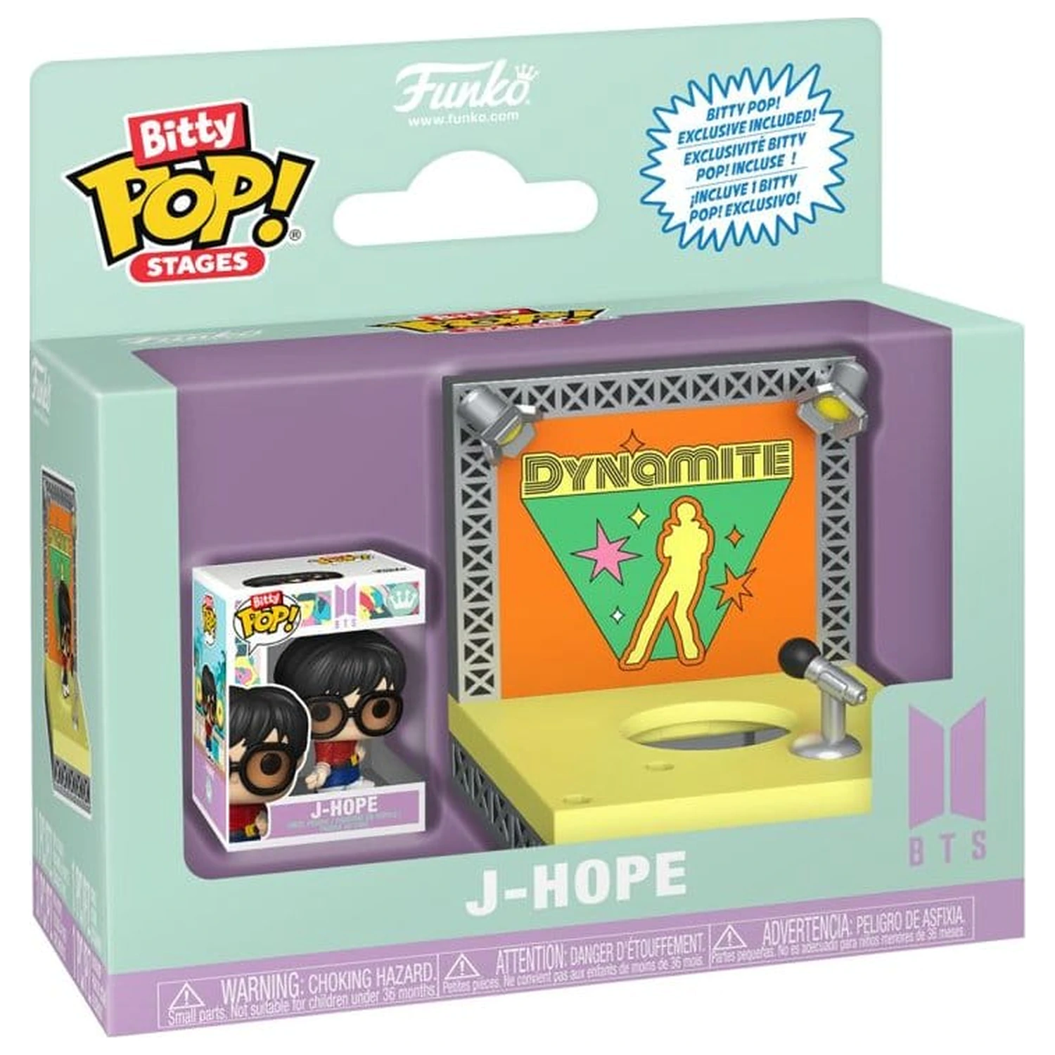 BTS Bitty Funko POP! Stages Vinyl figura J-Hope (Dynamite) 2,5 cm termékfotó