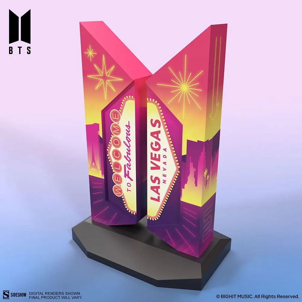 BTS szobor figura Premium BTS Logo: Las Vegas Edition 18 cm termékfotó