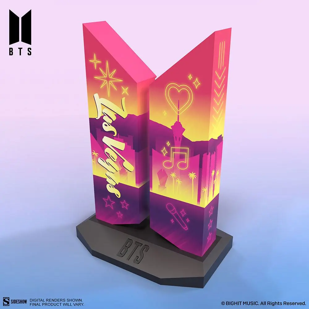 BTS szobor figura Premium BTS Logo: Las Vegas Edition 18 cm termékfotó