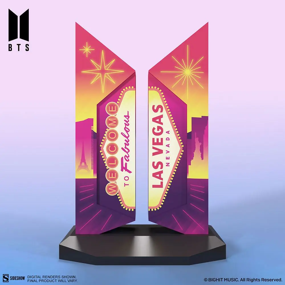 BTS szobor figura Premium BTS Logo: Las Vegas Edition 18 cm termékfotó