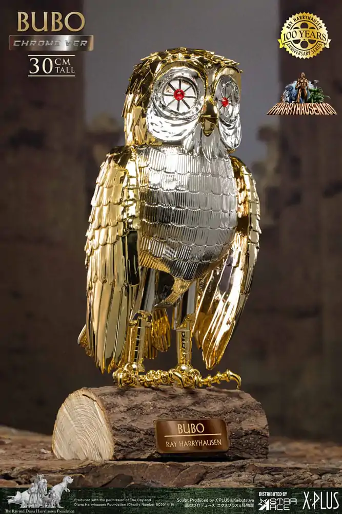 Bubo the Mechanical Owl Ray Harryhausen's Bubo Chrome Ver. Soft Vinyl szobor figura 30 cm termékfotó