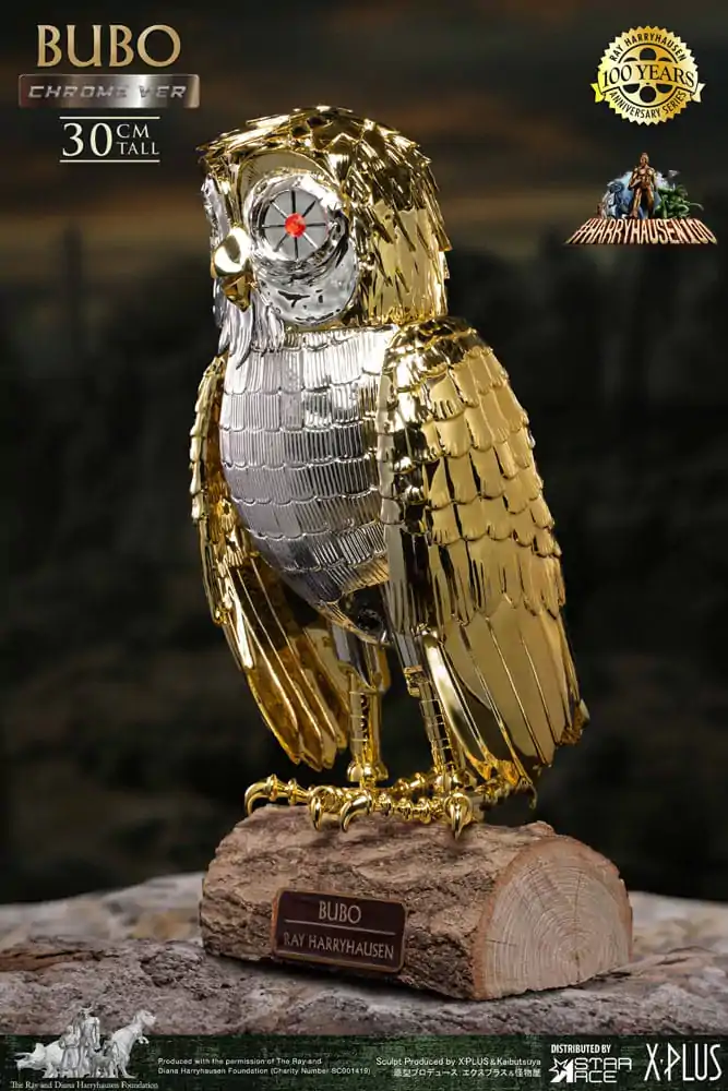 Bubo the Mechanical Owl Ray Harryhausen's Bubo Chrome Ver. Soft Vinyl szobor figura 30 cm termékfotó