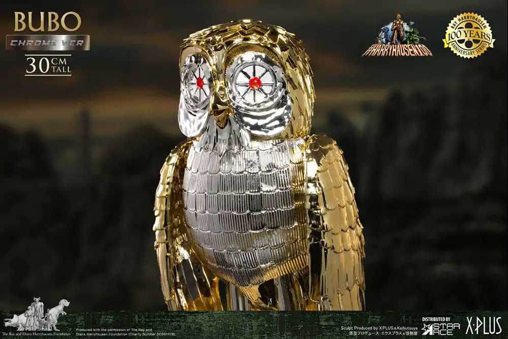 Bubo the Mechanical Owl Ray Harryhausen's Bubo Chrome Ver. Soft Vinyl szobor figura 30 cm termékfotó