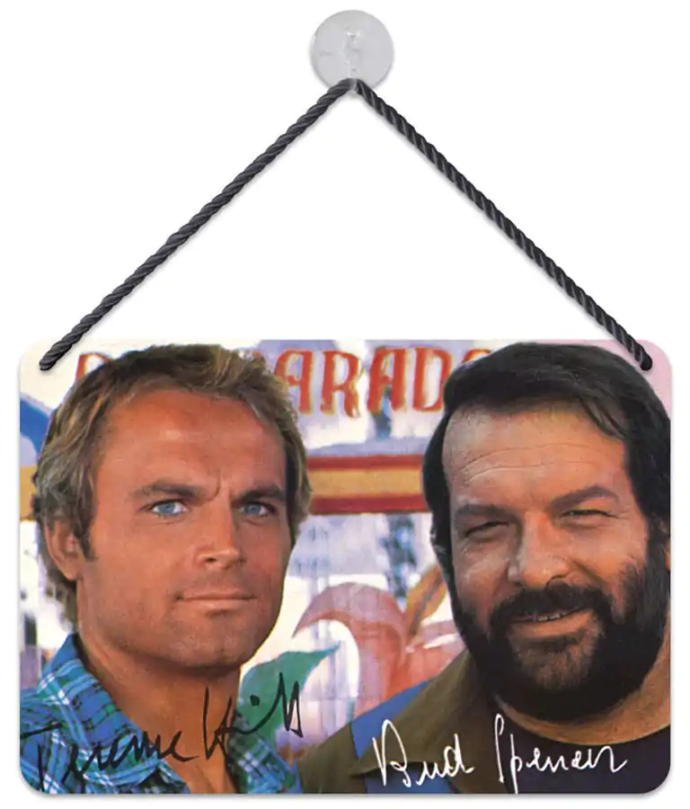 Bud Spencer & Terence Hill Autogramm fémtábla 16,5 x 11,5 cm termékfotó