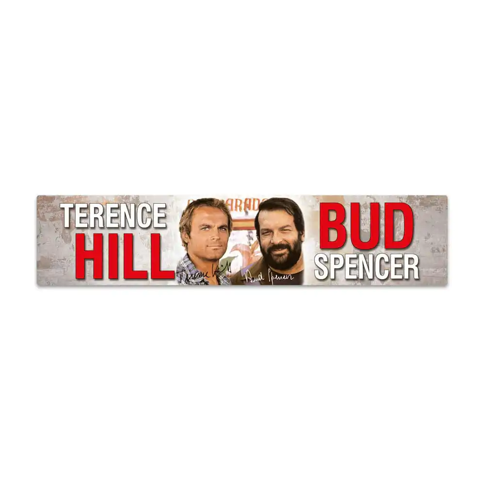 Bud Spencer & Terence Hill Autogramm mágneses fémtábla 16 x 3,5 cm termékfotó
