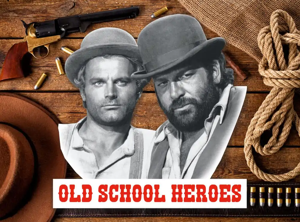 Bud Spencer & Terence Hill Old School Heroes 3D fémtábla 45 x 45 cm termékfotó