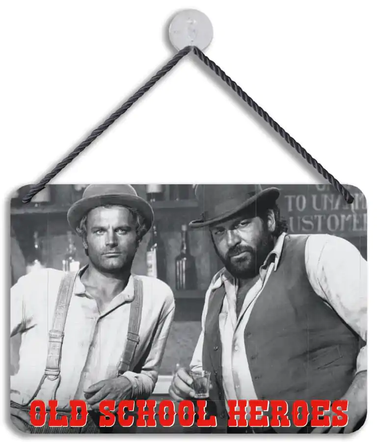 Bud Spencer & Terence Hill Old School Heroes fémtábla 16,5 x 11,5 cm termékfotó