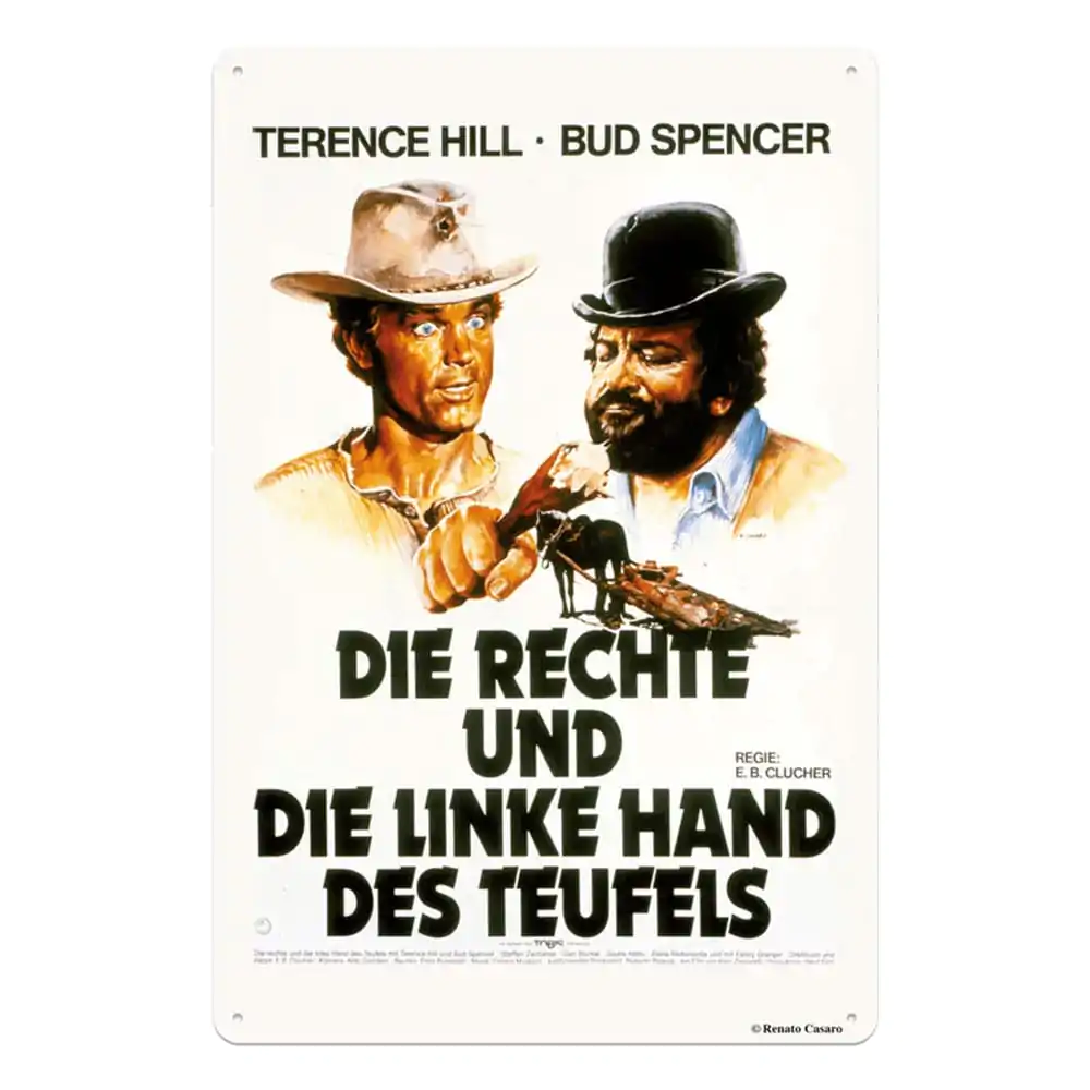 Bud Spencer &amp; Terence Hill Rechte und Linke Hand des Teufels fémtábla 20 x 30 cm termékfotó
