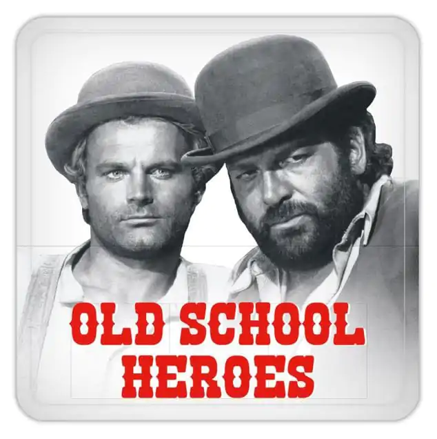 Bud Spencer & Terence Hill Tin Old School Heroes poháralátét 10 x 10 cm termékfotó