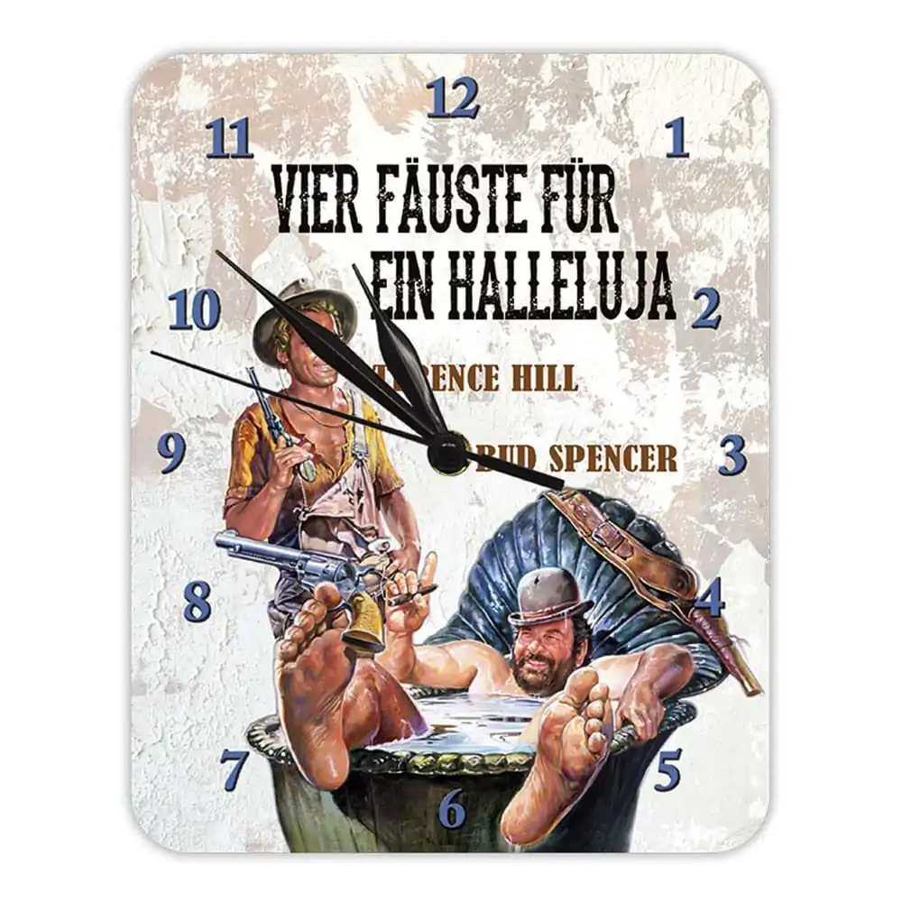 Bud Spencer & Terence Hill Wall Clock Vier Fäuste für ein Halleluja termékfotó