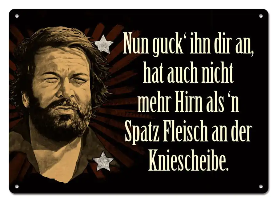 Bud Spencer Nun guck' ihn dir an,... fémtábla 10 x 15 cm termékfotó