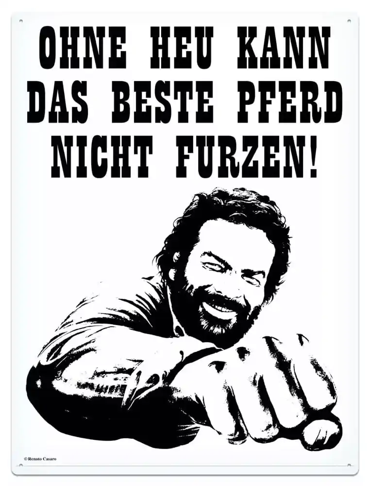 Bud Spencer Pferd Faust fémtábla 30 x 40 cm termékfotó