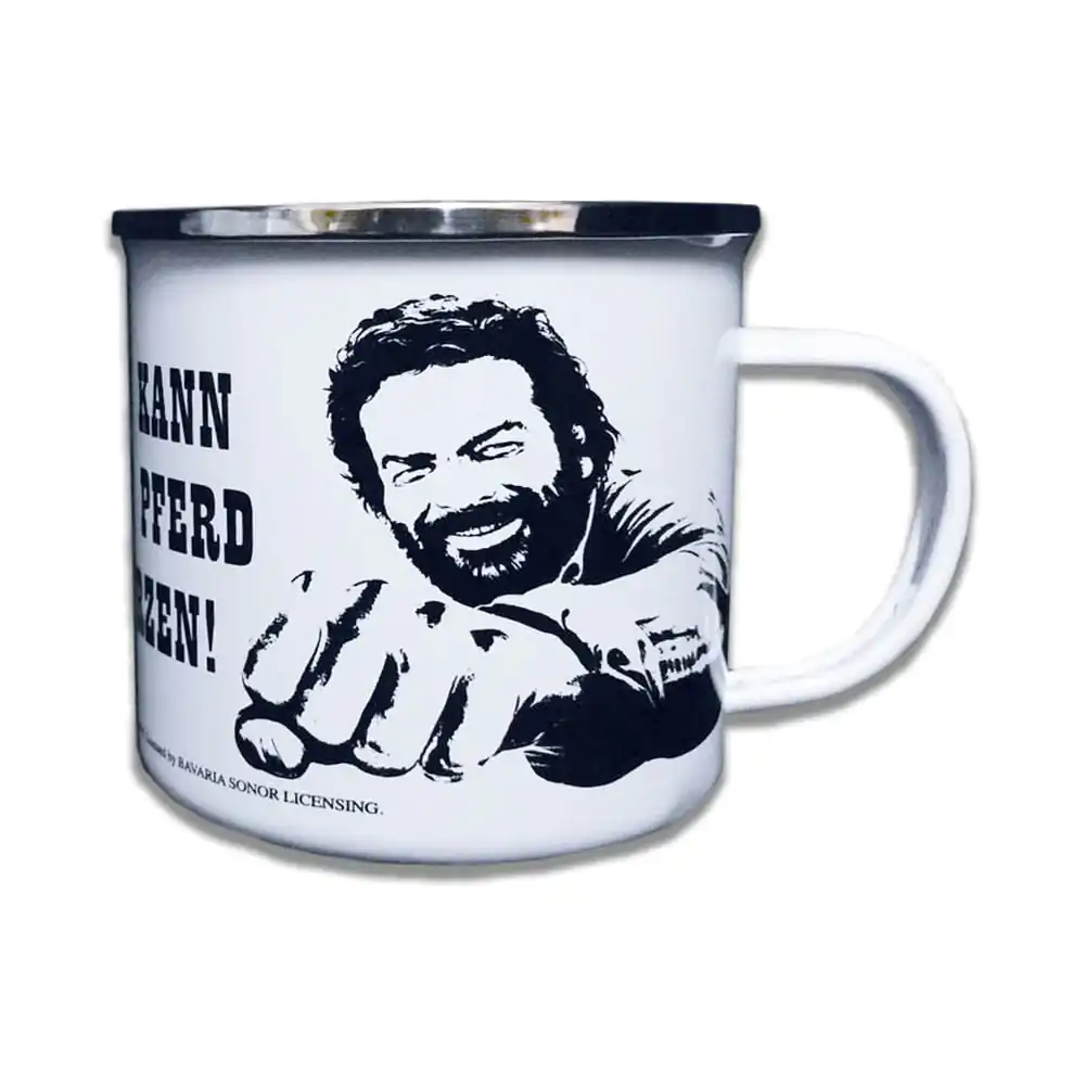 Bud Spencer Enamel Mug Pferd Faust termékfotó