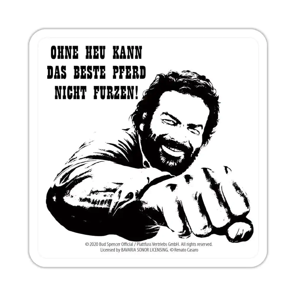 Bud Spencer Tin Faust Pferd poháralátét 10 x 10 cm termékfotó