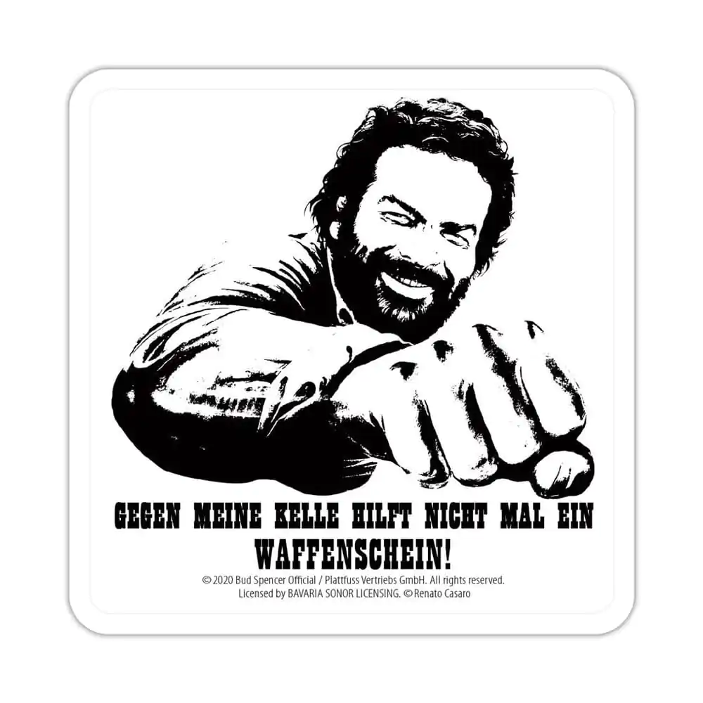Bud Spencer Tin Kelle poháralátét 10 x 10 cm termékfotó