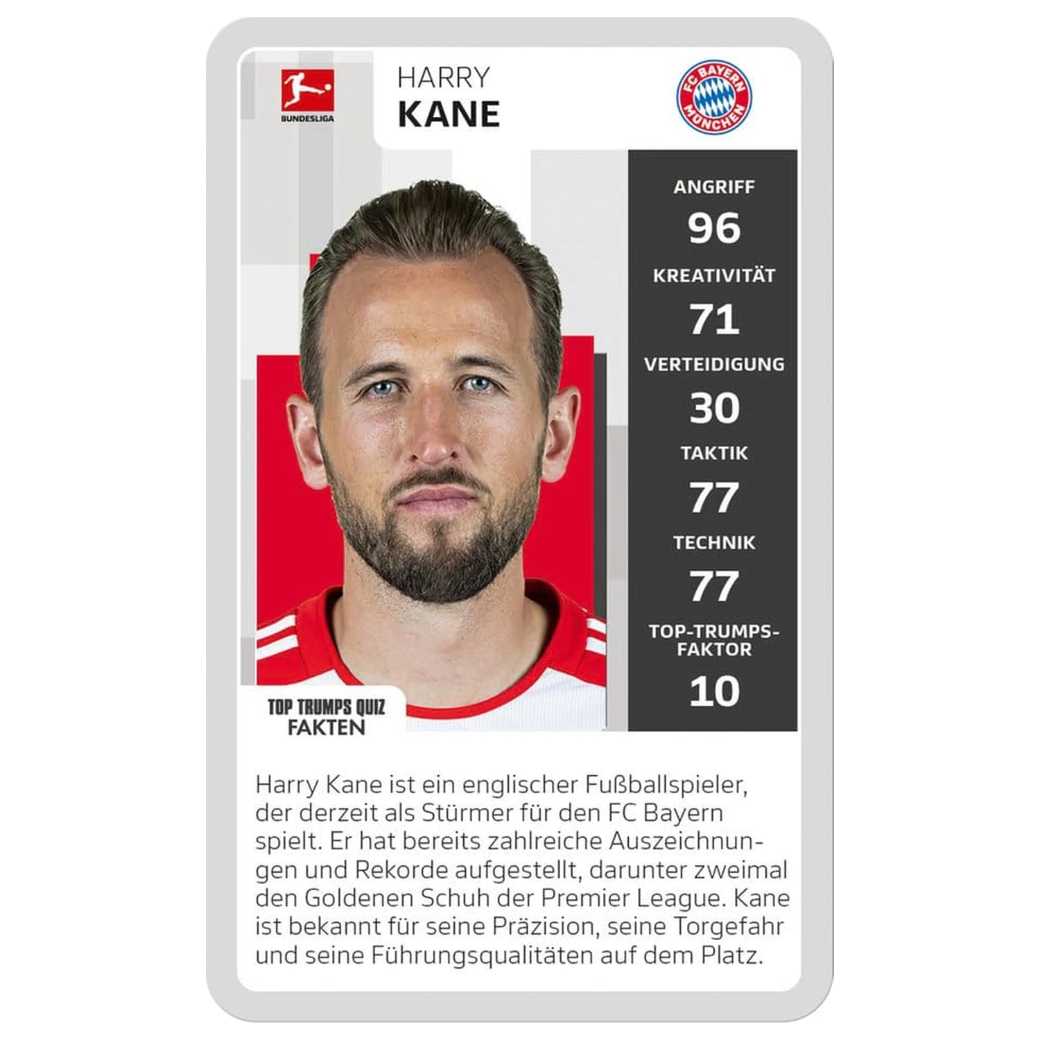 Bundesliga 2 Edition Top Trumps Collectables német nyelvű kártyajáték  termékfotó
