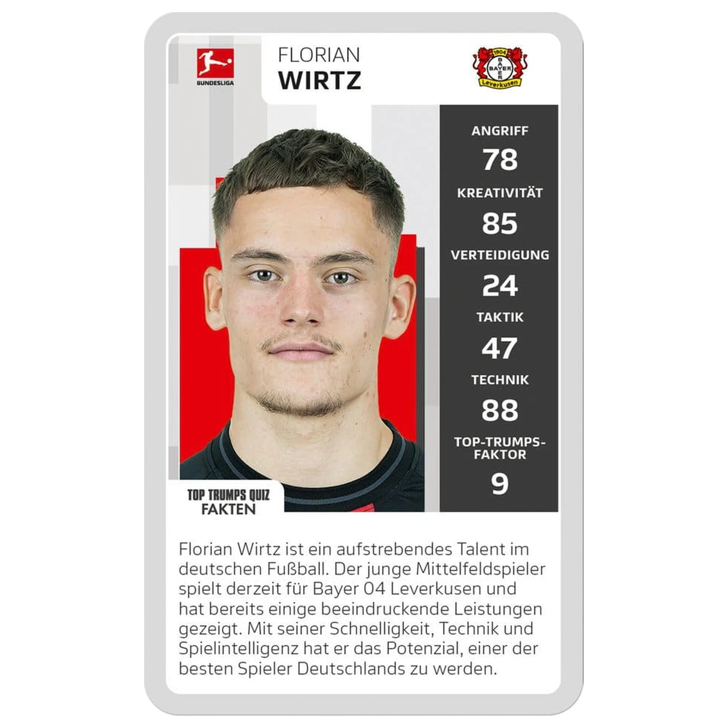 Bundesliga 2 Edition Top Trumps Collectables német nyelvű kártyajáték  termékfotó