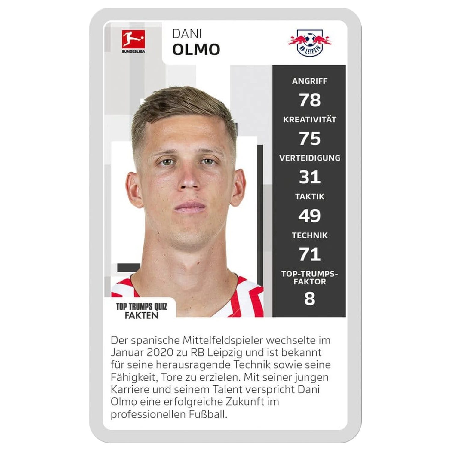 Bundesliga 2 Edition Top Trumps Collectables német nyelvű kártyajáték  termékfotó