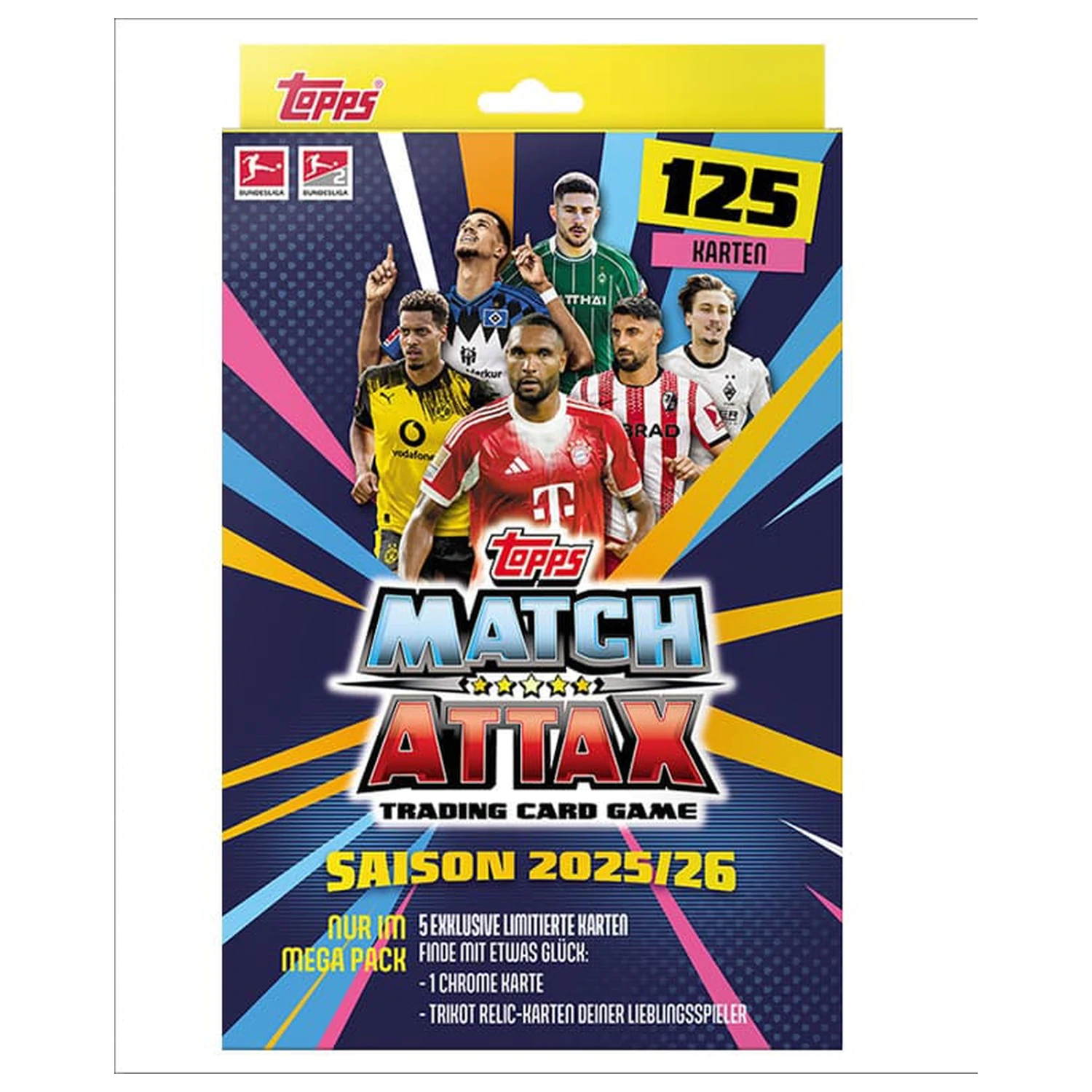 Bundesliga Match Attax Trading Cards 2025/26 Mega Pack kártyacsomag  termékfotó