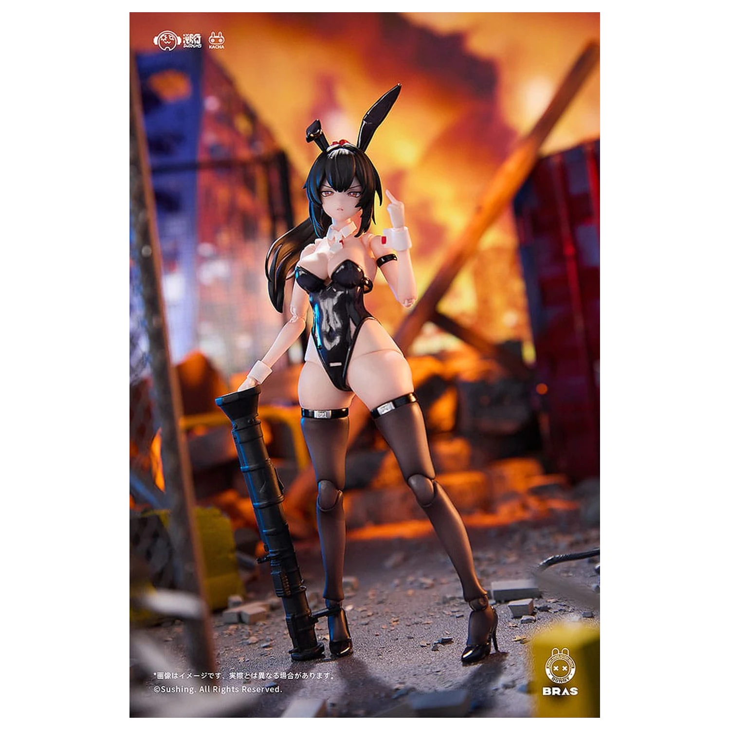 Bunny Rapid Action Squad akciófigura 1/12 Attacker Runa 16 cm  termékfotó